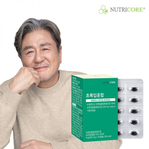 뉴트리코어 초록입홍합 300mg 30캡슐, 1개