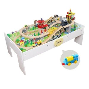토도리브로 디럭스 칼라 테이블 기차놀이 110pcs세트