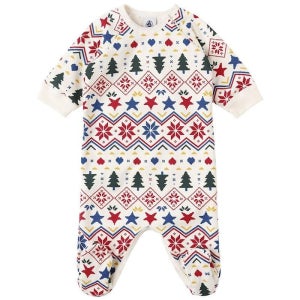 쁘띠바또 HOLIDAY 프린트 코튼 저지 ROMPER (KIDS 상품) B0061871867