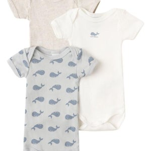 쁘띠바또 셋 오브 3 프린트 코튼 바디수트 (KIDS 상품) B0061871865