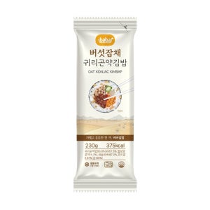[올곧] 바바 귀리곤약 버섯잡채 김밥 10줄기획구성 230g x 10개