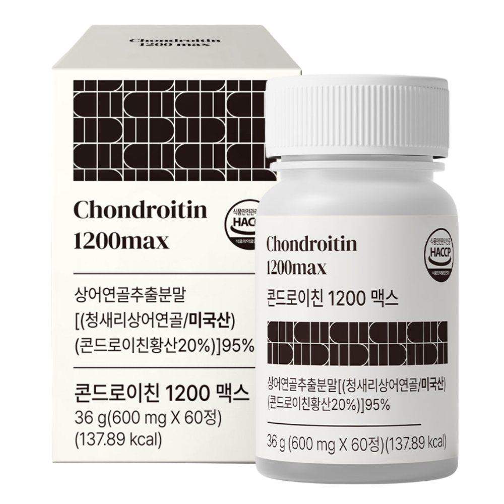 <b>자연</b>속의이야기 <b>콘드로이친</b> 1200 맥스 600mg x 60정, 4개
