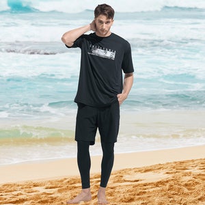 [SET] 남성래쉬가드세트 2피스 반팔티+반바지레깅스