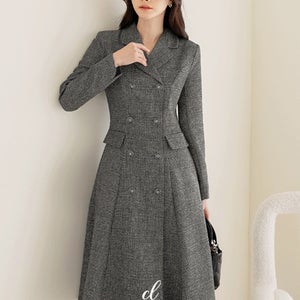 [3일만추가할인/원피스or아우터]마이렌 카라 체크 원피스[단독특가]