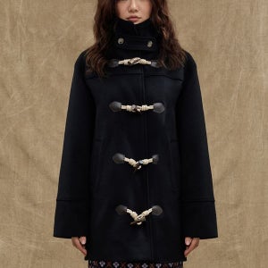 [마나비스세븐] 클래식 토글 울 코트 [블랙]