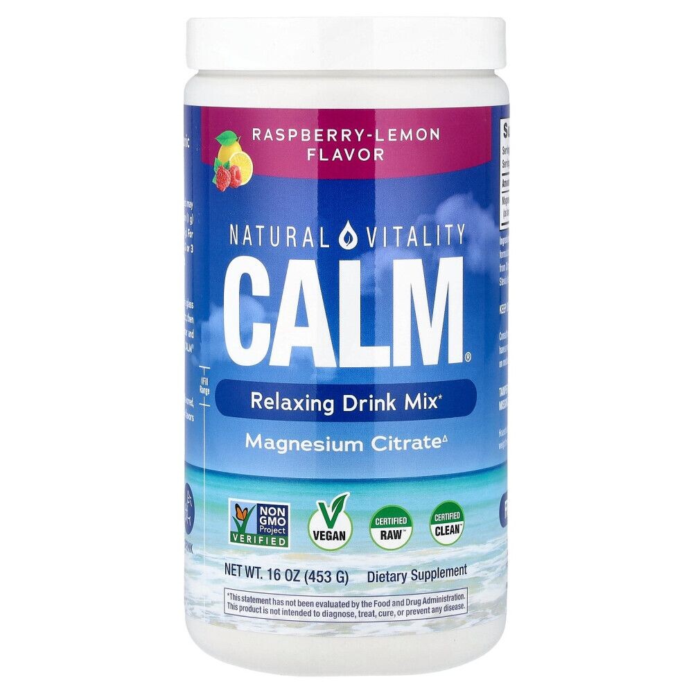 (아이허브) CALM 드링크 믹스 라즈베리 <b>레몬</b> 맛 <b>453g</b>(16oz) 해외직구