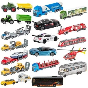 시쿠 보트 로켓운송차 청소차 굴절버스 헬리콥터 트레일러 30종모음 선택 미니카