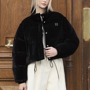 [아노에틱] 투웨이 벨벳 패딩점퍼