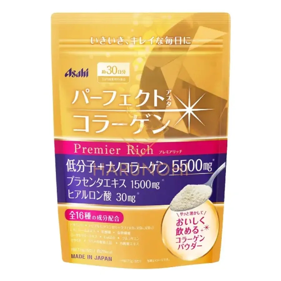 일본 ASAHI 아사히 <b>퍼펙트 콜라겐 프리미엄 리치 228g</b> 30일분