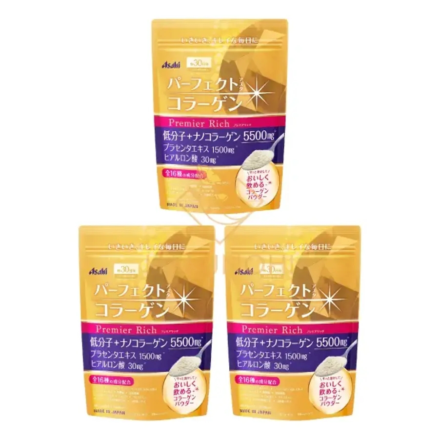 아사히 <b>퍼펙트 콜라겐 프리미엄 리치 228g</b> 3개세트