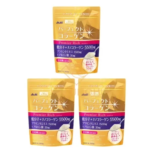 아사히 <b>퍼펙트 콜라겐 프리미엄 리치 228g</b> 3개세트