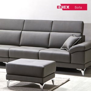 에넥스 에넥스 도노 슈렁큰 천연면피 통가죽 6인 소파