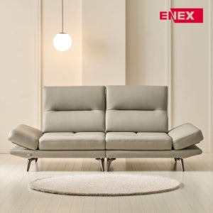 에넥스 미유 슈렁큰 통가죽 스윙 3인 소파