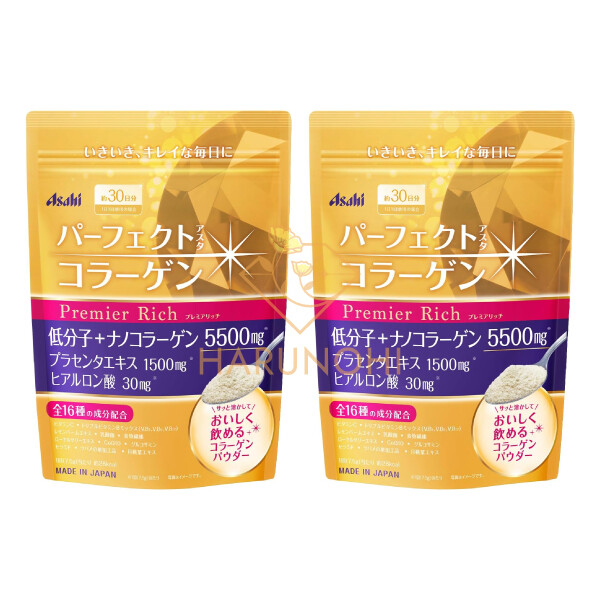 아사히 ASAHI 아사히 <b>퍼펙트 콜라겐 프리미엄 리치 228g</b> 2개