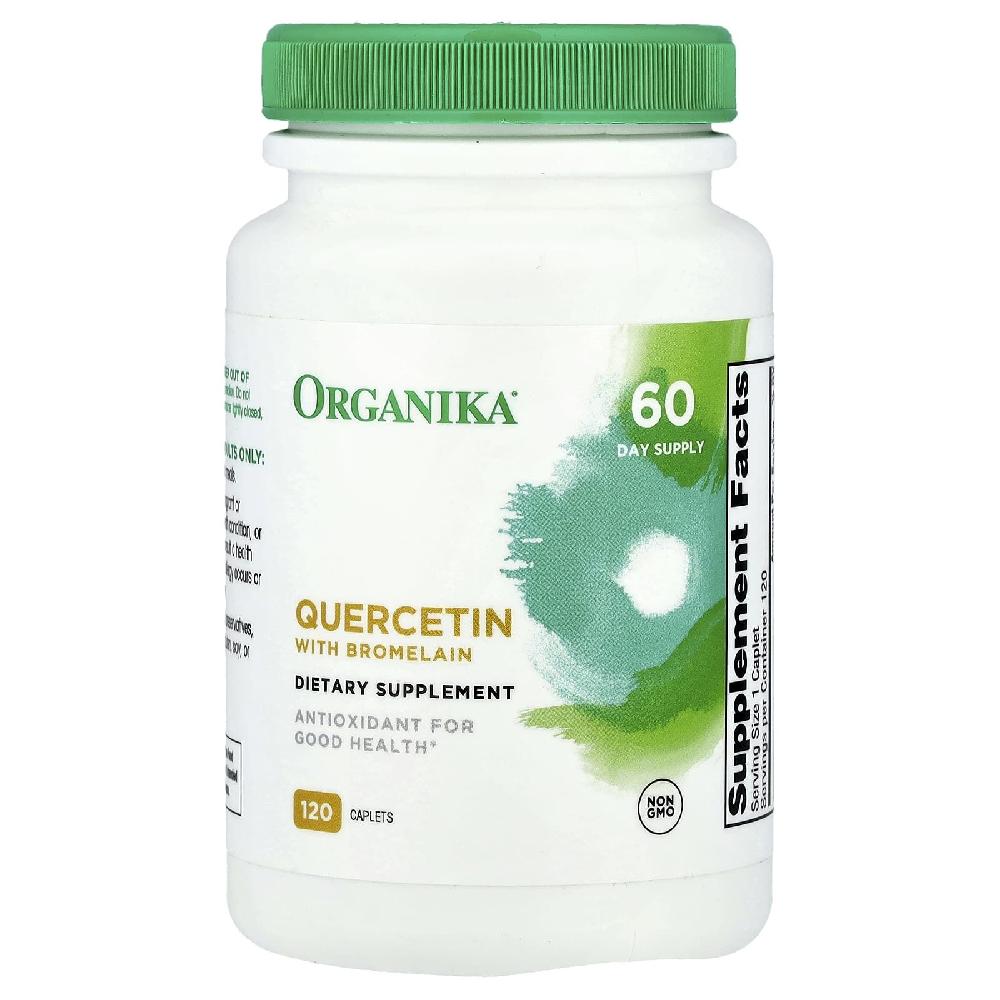 <b>오가니카</b> 퀘르세틴 Quercetin Bromelain 브로멜라인 파인애플효소 Cap120정