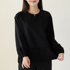 유클배색스트링기모티셔츠 TBE6026[차콜,블랙,66,77,88,99]