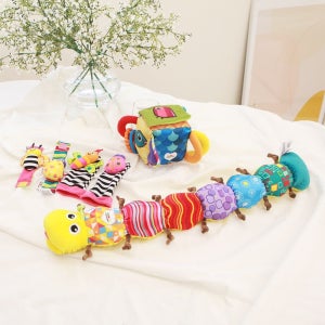 라마즈 애벌레인형 손발목딸랑이 촉각주사위 3종세트