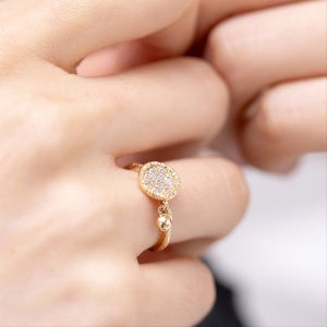 신제품💎14k18k 매력적인앤틱 딸랑이 반지  웨딩벨, 키스텔라