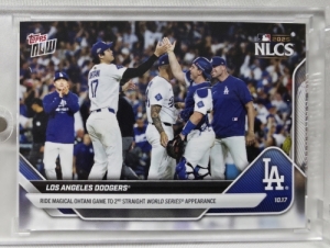 2025 TOPPS NOW 탑스 나우 LA 다저스 2연속 월드시리즈 진출 오타니 쇼헤이 MLB 야구 카드