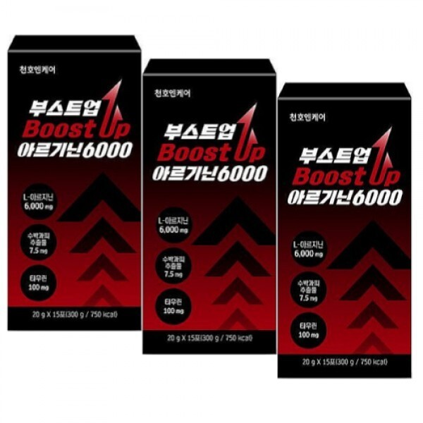 천호엔케어 초고함량 국산 L-아르지닌 <b>부스트업 아르기닌 6000</b>mg X 3박스