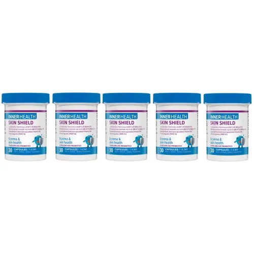 Inner Health 프로<b>바이오틱스</b> <b>Skin</b> Shield 캡슐 30정 5개