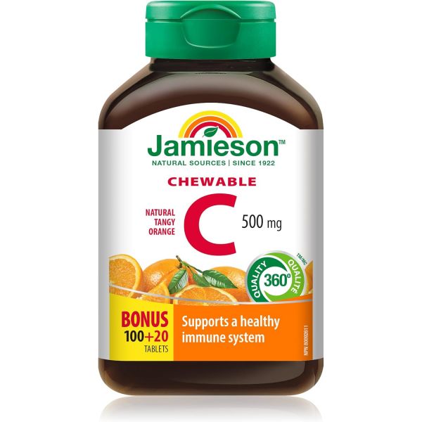 자미에슨 츄어블 비타민 C 500mg 오렌지맛