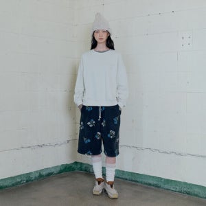 모노크롬 Serre Flower Pants (Black)