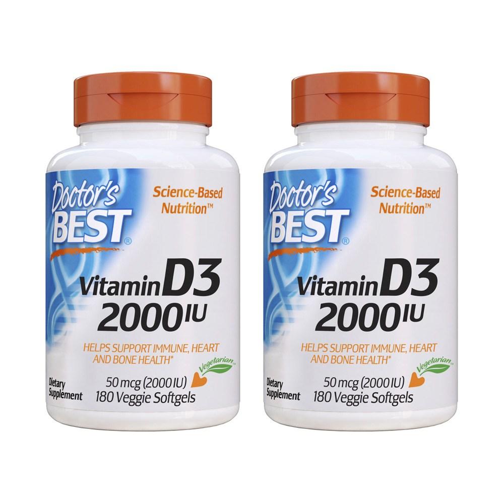 닥터스베스트 <b>비타민 D3</b> 2000IU 소프트젤 180정, 1개