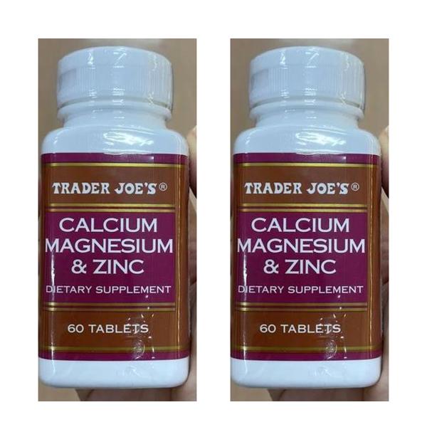 트레이더조 칼슘 마그네슘 아연 60정, 1개