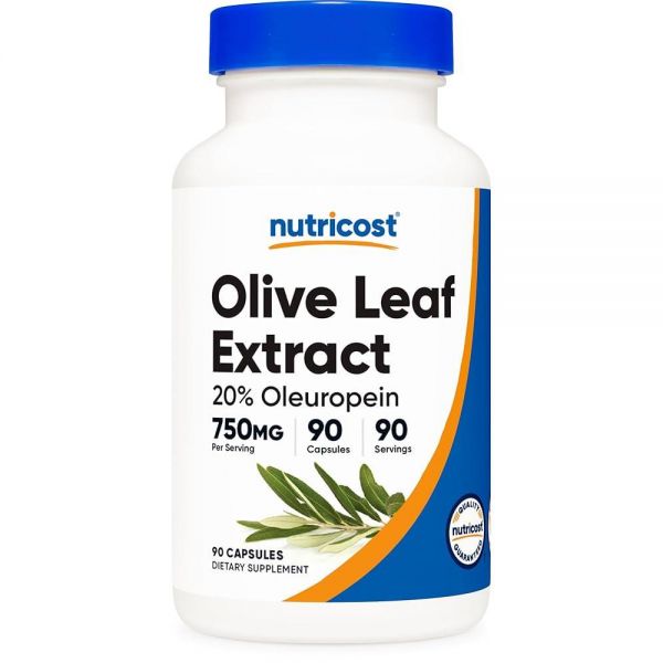 뉴트리코스트 <b>올리브잎 추출물</b> 750mg 올류로핀 20% 90캡슐, 1개