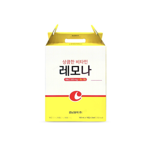 레모나 경남제약 상큼한 비타민 레모나 드링크 100mlx10병x2박스(선물세트)