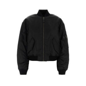 발렌시아가 BALENCIAGA 블랙 나일론 봄버 재킷 850873TMO13 1000