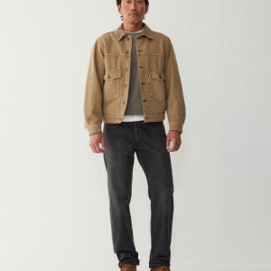 [맨온더분] 코듀로이 카라 데님 트러커 자켓_탄 4715309026 2510633998