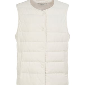 [헤지스 여성] 헤지스레이디스 구스다운 아이보리 숏 경량다운 베스트 WSJU4D929IV