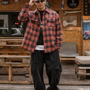 (M-6XL)아르슈 체크셔츠 1821[SSH,안감누빔,빅사이즈]