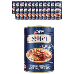삼포 정어리 생선 통조림 300g 24개 대용량  정어리 60% 사골육수 멸균제품 혼술안주 간편휴대