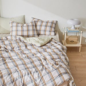 극세사 첼로 크림 말랑 세미 옥수수솜 차렵 원클릭 풀세트(SS)(Q)