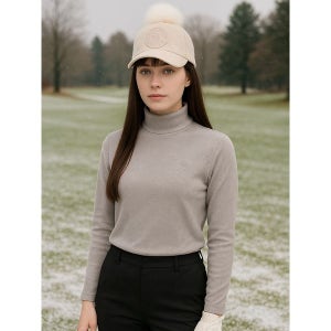 [하프클럽] 여성 코듀로이 터틀넥 티셔츠 그레이 MCW4TT716GRE
