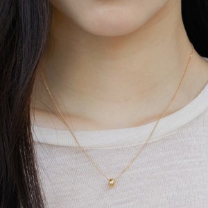 Donut necklace_gold