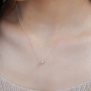 Donut necklace_silver