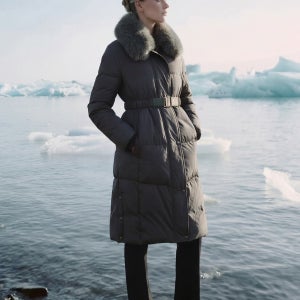 [SEASON BEST] 폭스퍼 카라 구스다운 롱 점퍼_VOPKD5WB111