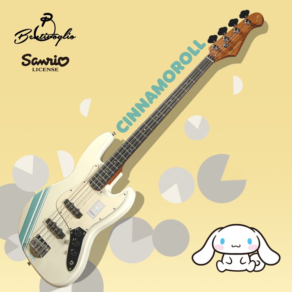 Ventivoli 벤티볼리오 산리오캐릭터즈 베이스기타 SJ2W Cinnamoroll 시나모롤