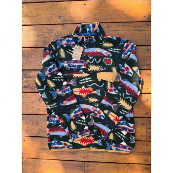 스몰 파타고니아 남성용 LW 싱칠라 스냅-T 풀오버 연어 에너지 오래된 <b>성장</b> <b>Grn</b>