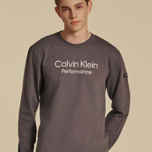 캘빈클라인 캘빈클라인 퍼포먼스 남성 소로나 긴팔티셔츠 (다크그레이)