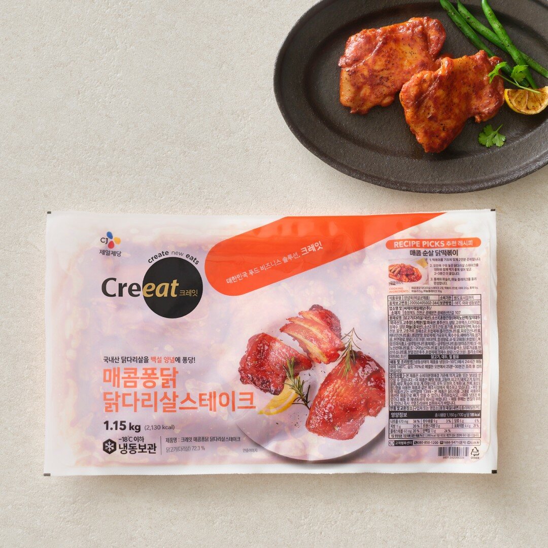 크레잇 매콤퐁닭 닭다리살 스테이크 1.15kg