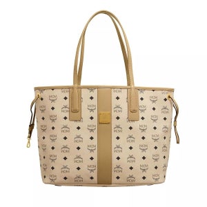 엠씨엠 리즈 쇼퍼 베이지 블랙 파우치 쇼퍼백 Liz Shopper Beige Black A0216199