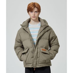 코닥 KODAK 브라우니 중경량 후드 다운 자켓 KHAKI K4423LDJ94KHK 166539