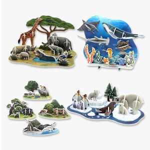 모또퍼즐 모또 환경교육 멸종위기 동물 시리즈 4종 3D입체퍼즐