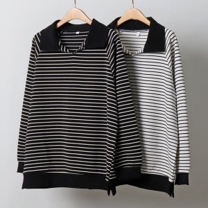 아이우먼 [하프클럽]빅사이즈티 J450L510 단가라카라니트맨투맨 MN