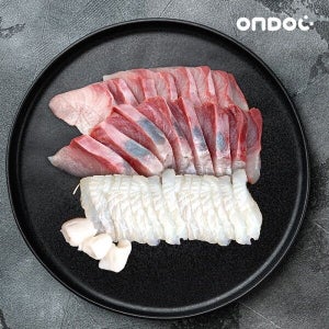 [온도씨] 필렛 모듬회 3호 (필렛 방어300g,필렛 광어250g)